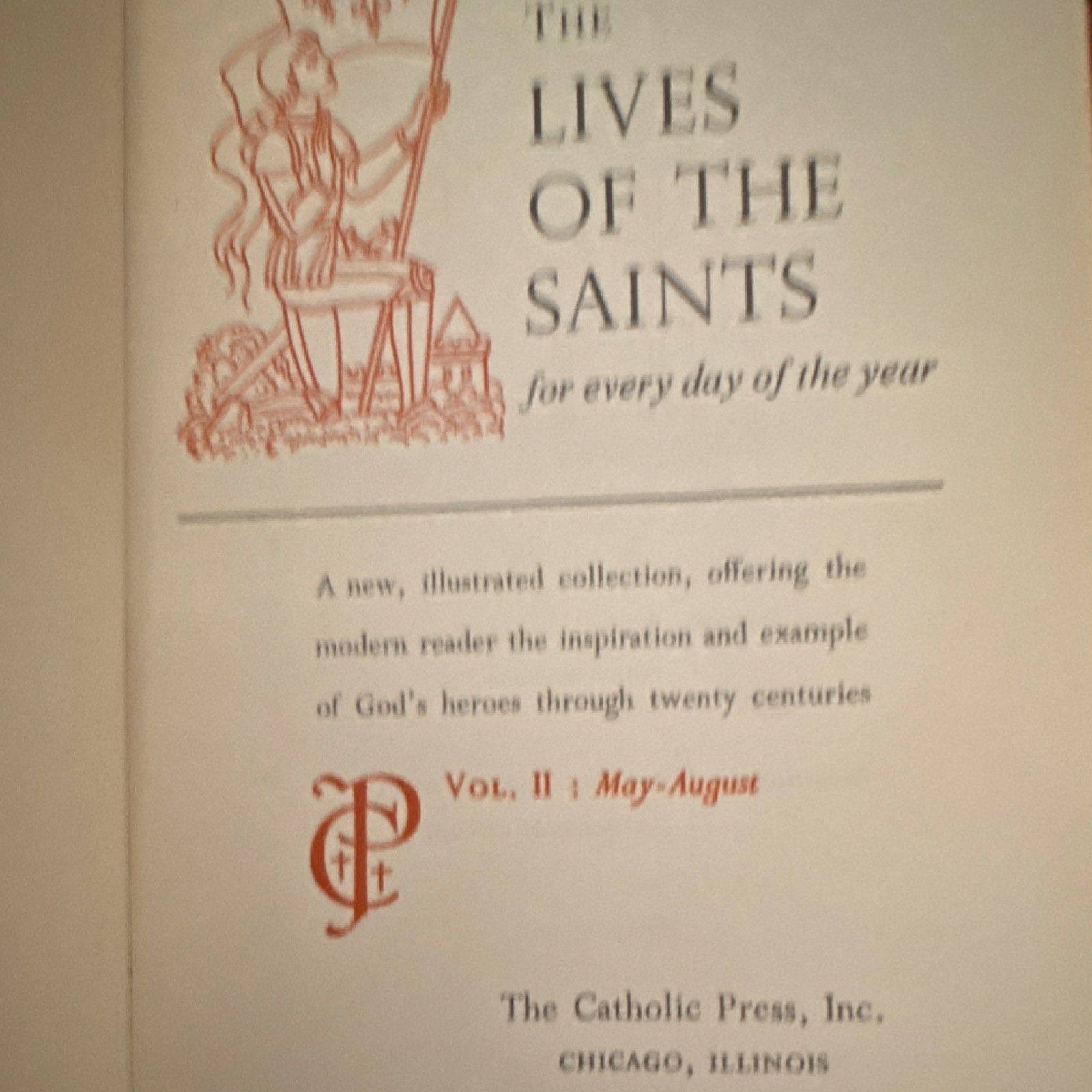 The Catholic Press The Lives of the Saints Michael Garicoïts 1962 Illustrated HC