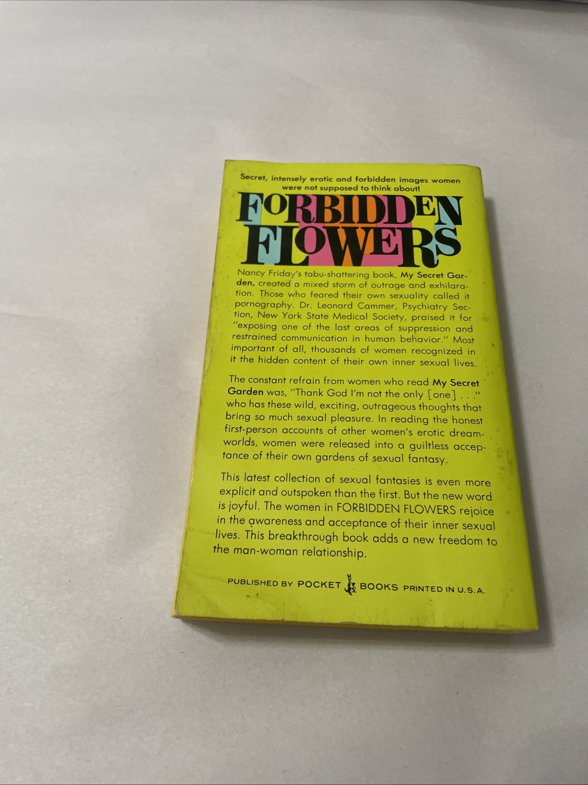 More Women’s Sexual Fantasies – Forbidden Flowers – Nancy Friday – 1976