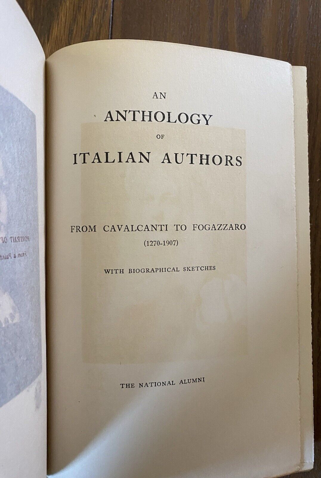 Literature of Italy Lot of 5 National Alumni 1906-1907 Translated into English