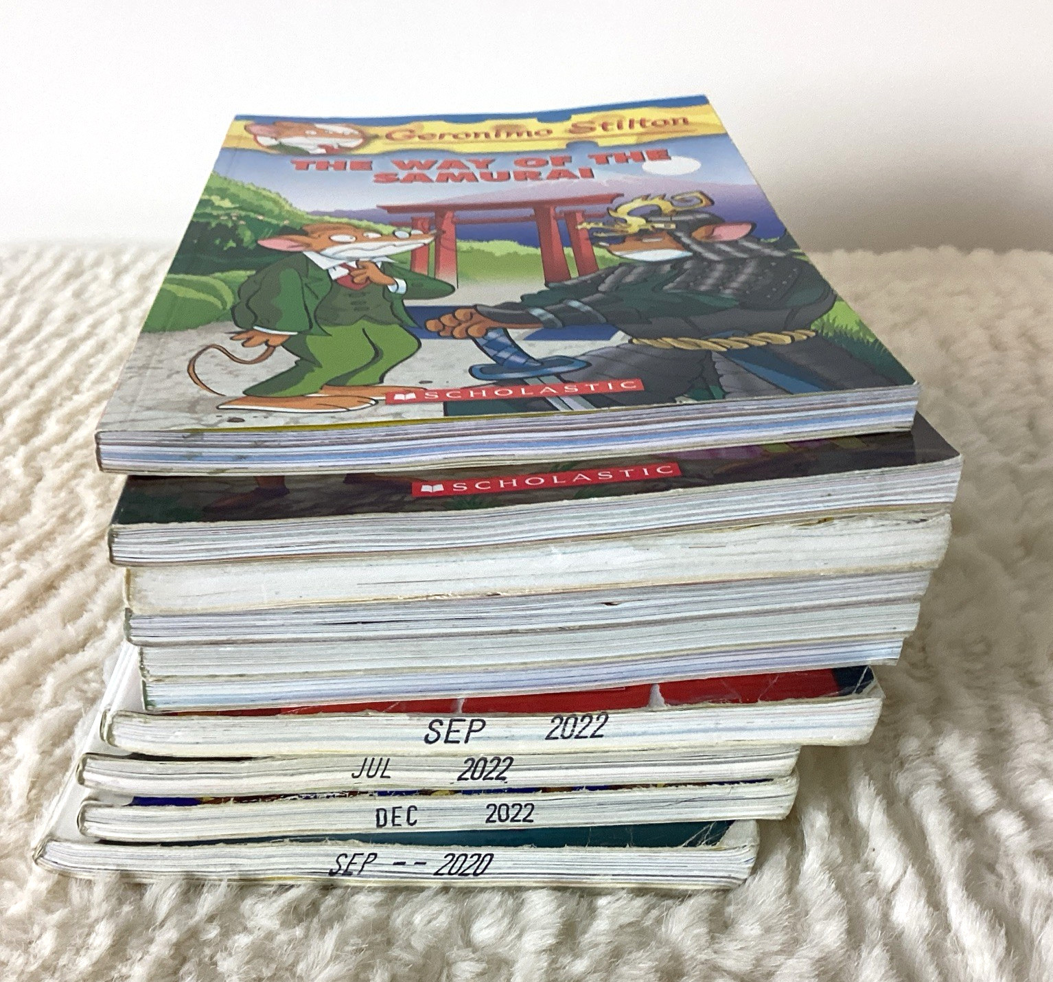 Geronimo Thea Stilton Books Lot of 11 Ages 7-12 Illustrated Adventure + 2 Audio