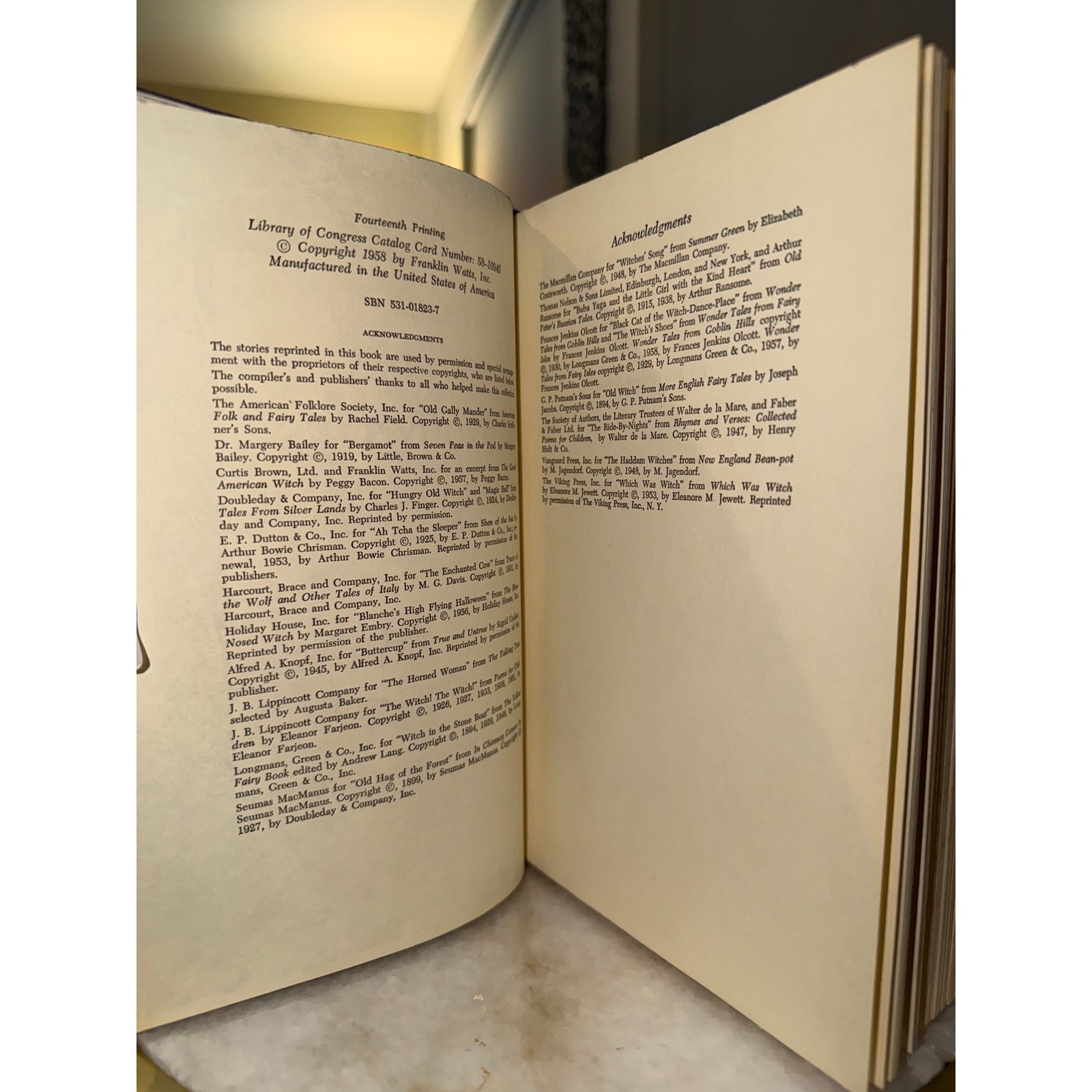 1958 Witches Witches Witches Helen Hoke W.R. Lohse Vintage Hardcover Book