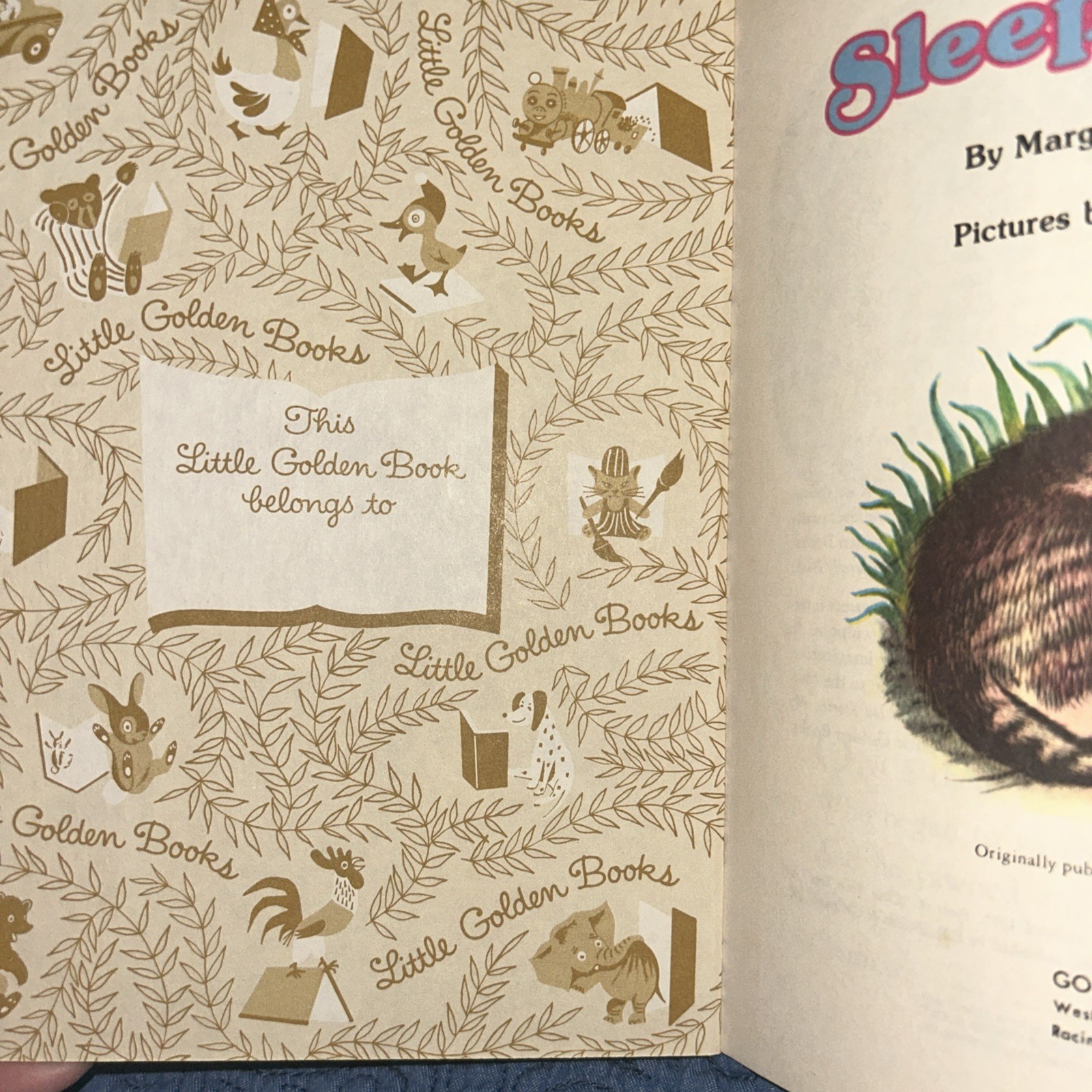 Sleepytime Book by Margaret Hillert (1975, Hardcover)