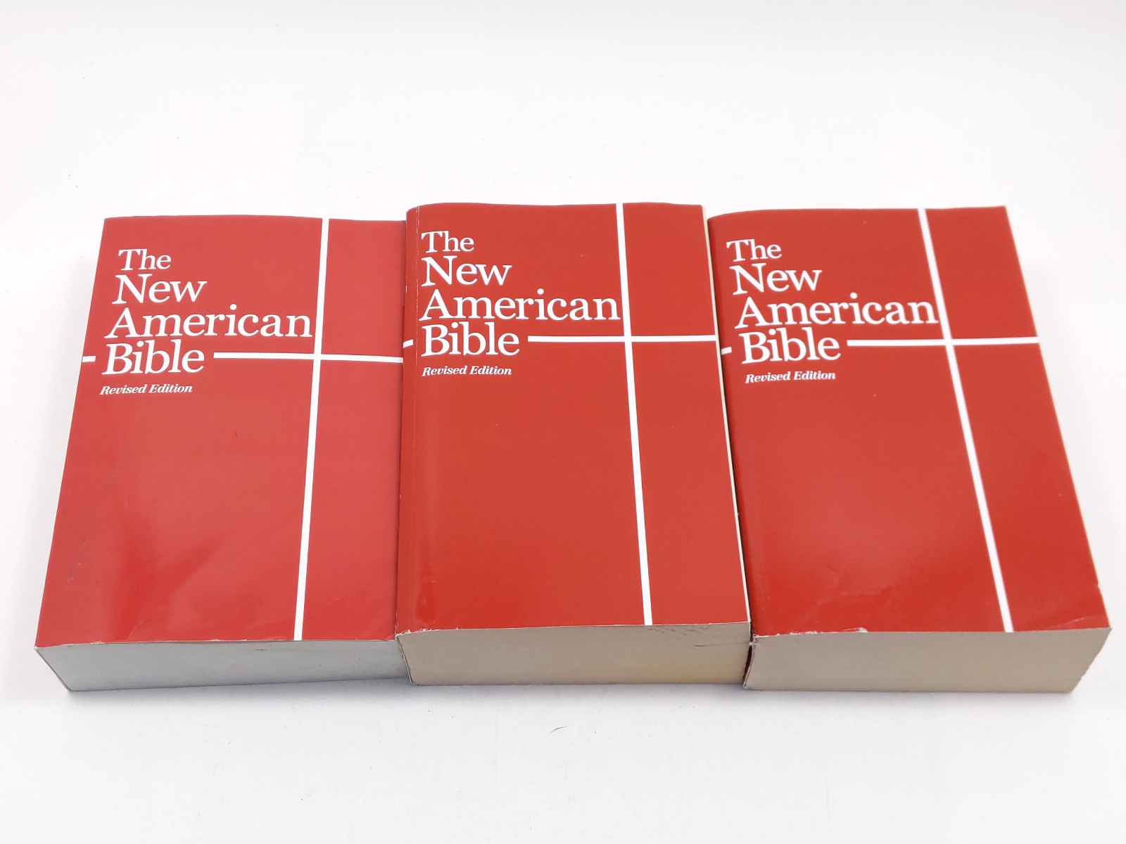 NAB The New American Bible Revised Edition World Catholic Press Lot of 3