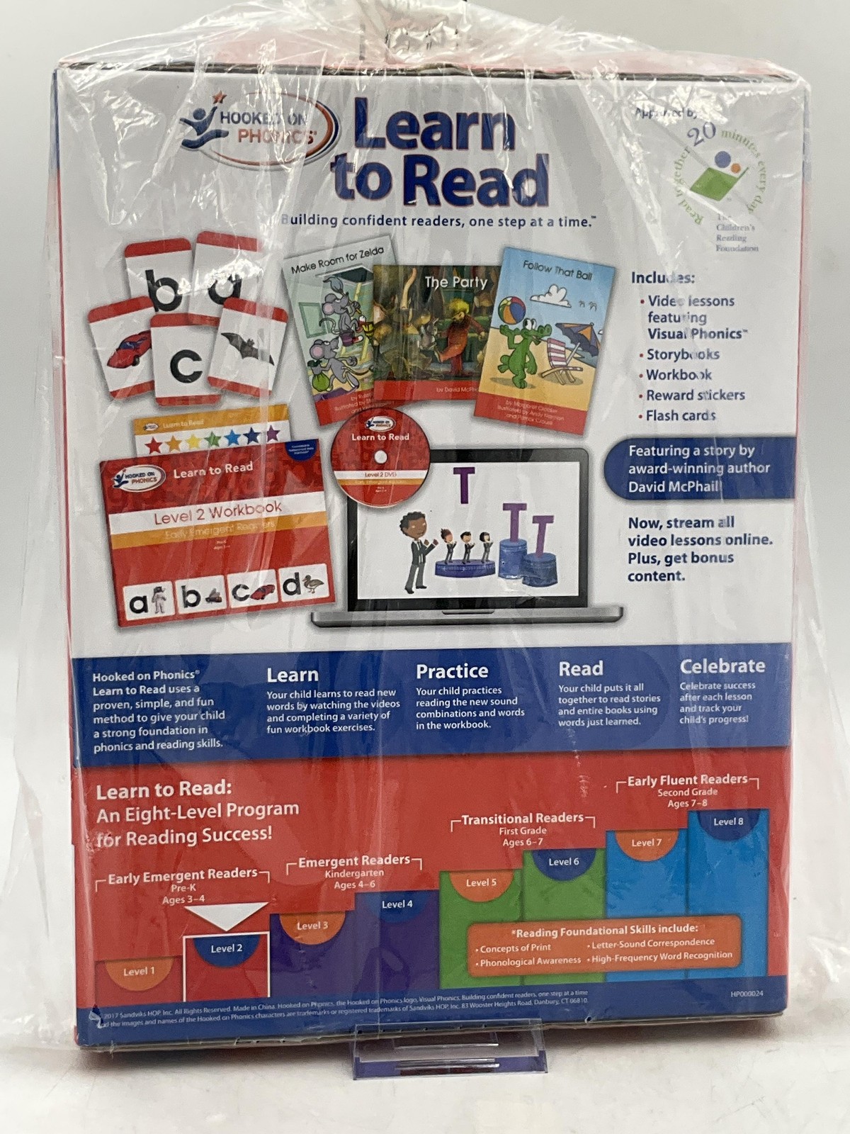 LEARN TO READ David McPhail Hooked On Phonics Level 2 Activity Book
