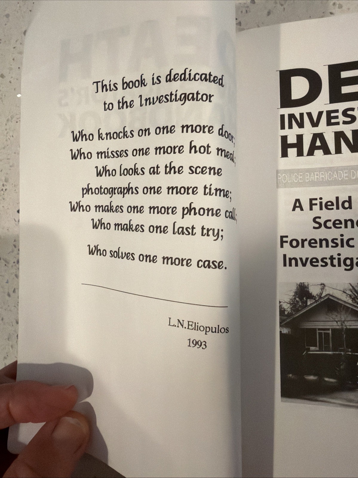 Death Investigator s Handbook: A Field Guide To Crime Scene Processing. SALE