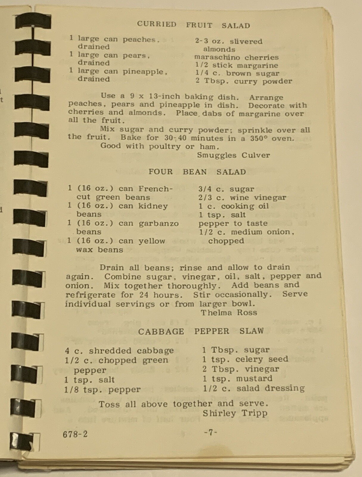 Vtg First United Methodist Church Cherished Recipes Cookbook Golden Colorado CO