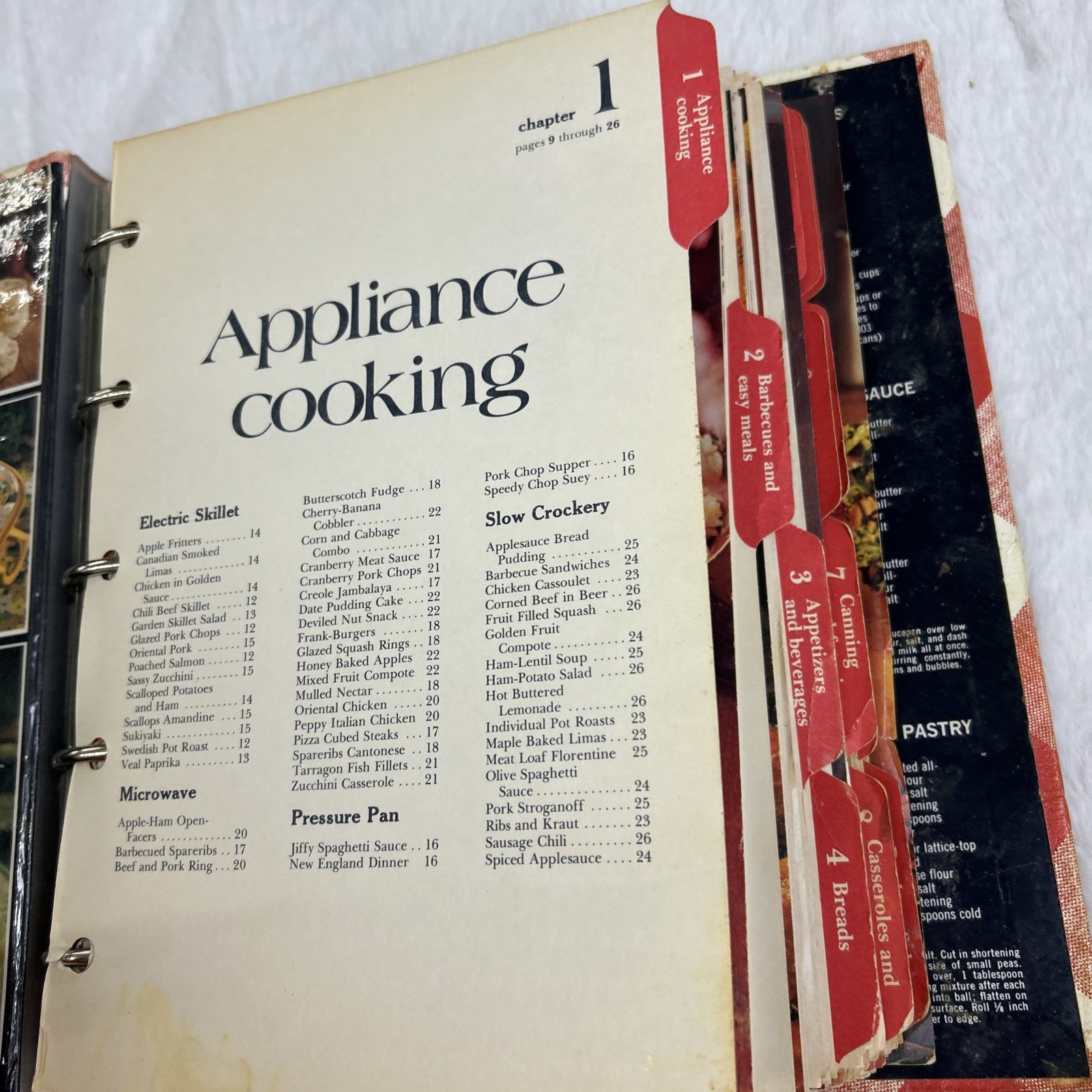 Better Homes & Gardens New Cook Book 5 Ring Binder 1976 435 Pages Vintage