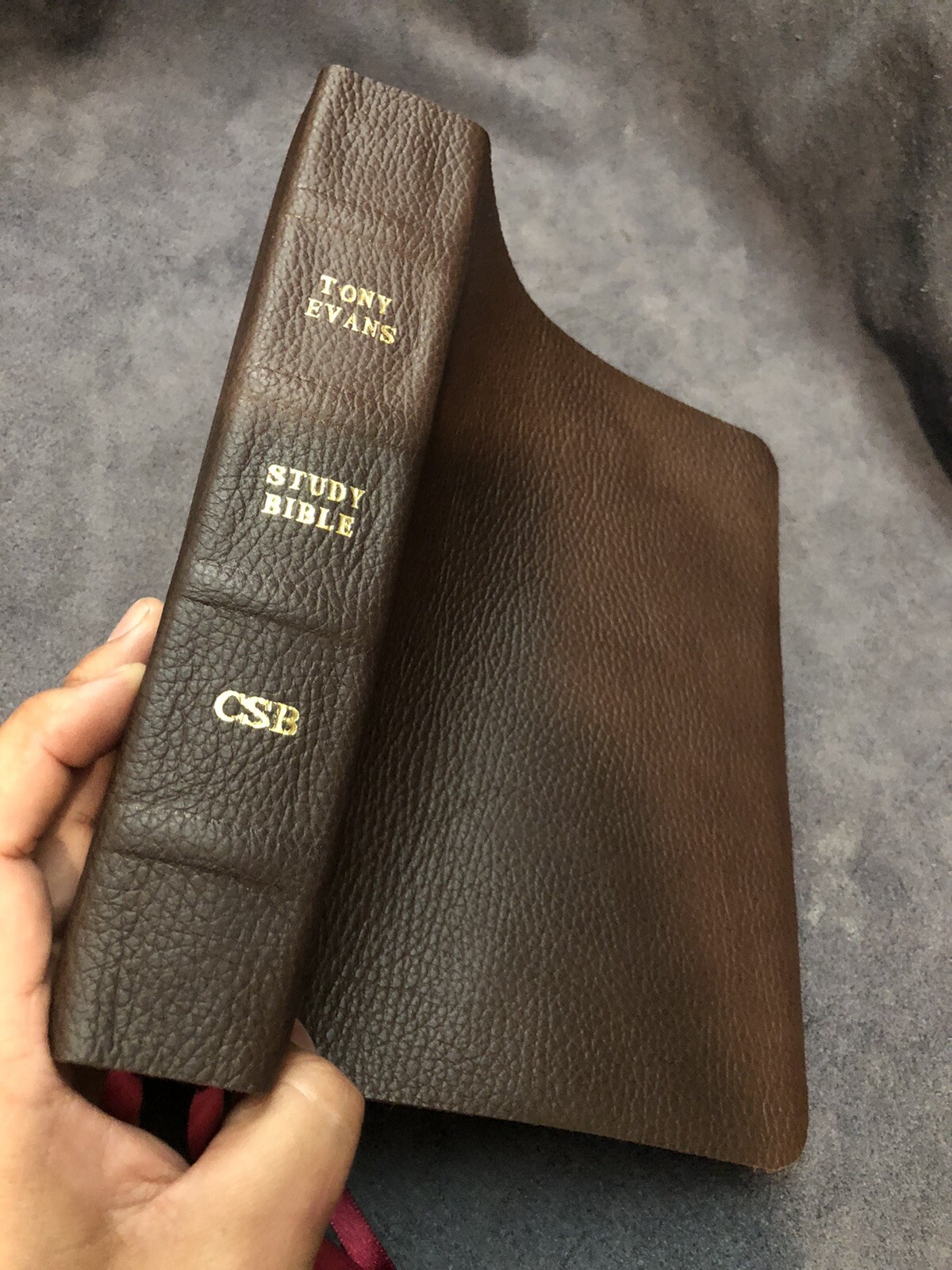 tony evans study bible leather CSB Christian Standard Version Brown Soft Cowhide