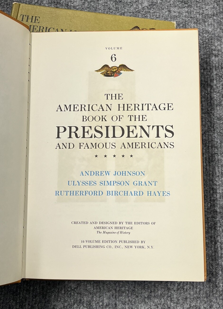 American Heritage Book of Presidents and Famous Americans LOT of 4
