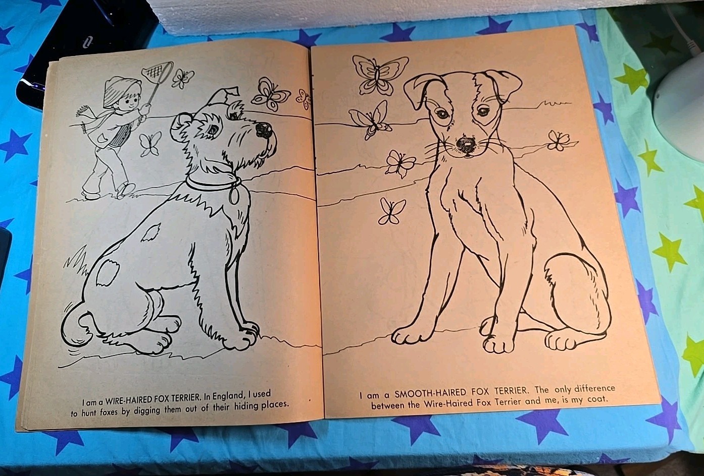 Vintage 1975 Giant Coloring Book “I LOVE DOGS” 11X14.5