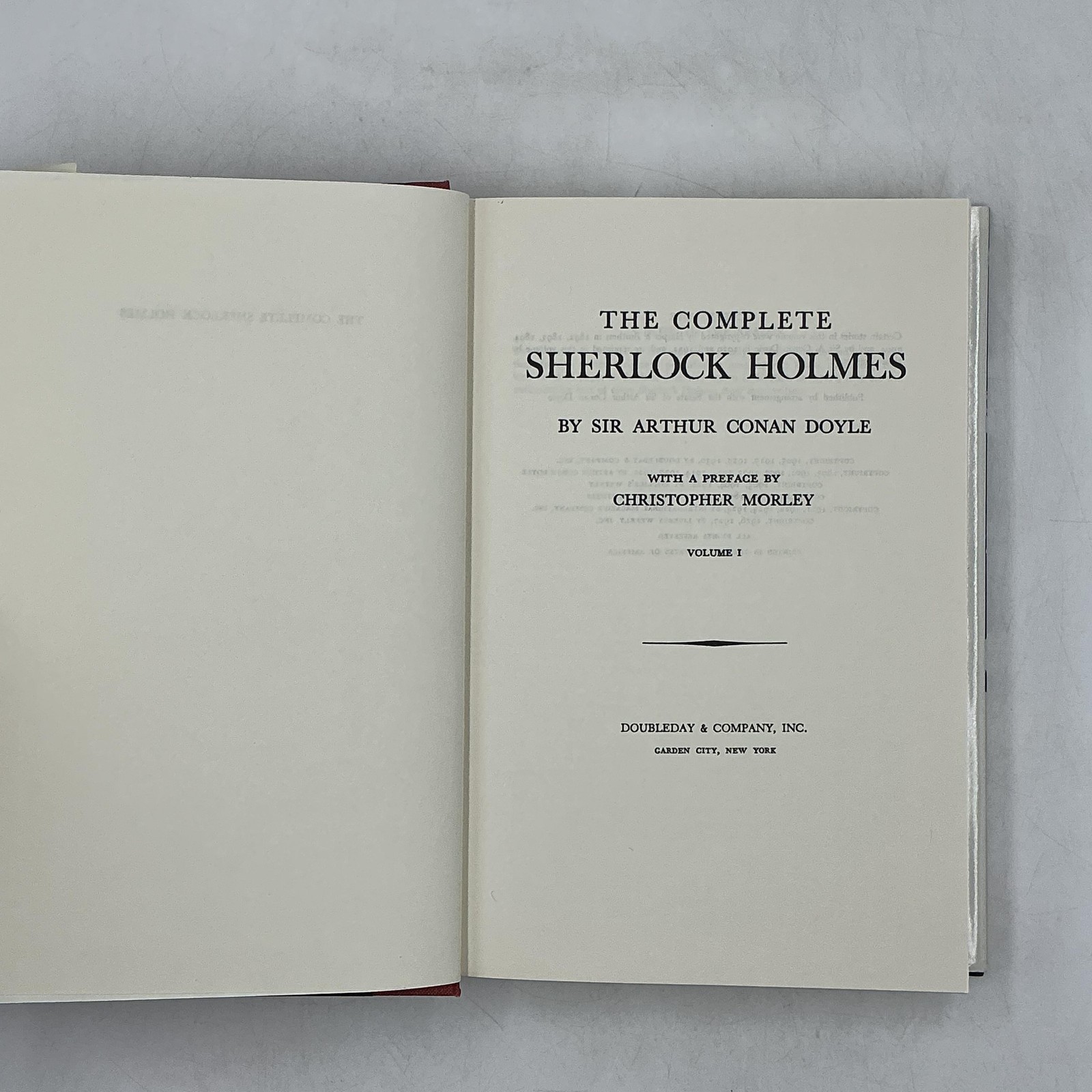 The Complete Sherlock Holmes Vol I-II Sir Arthur Conan Doyle HC Doubleday Brown