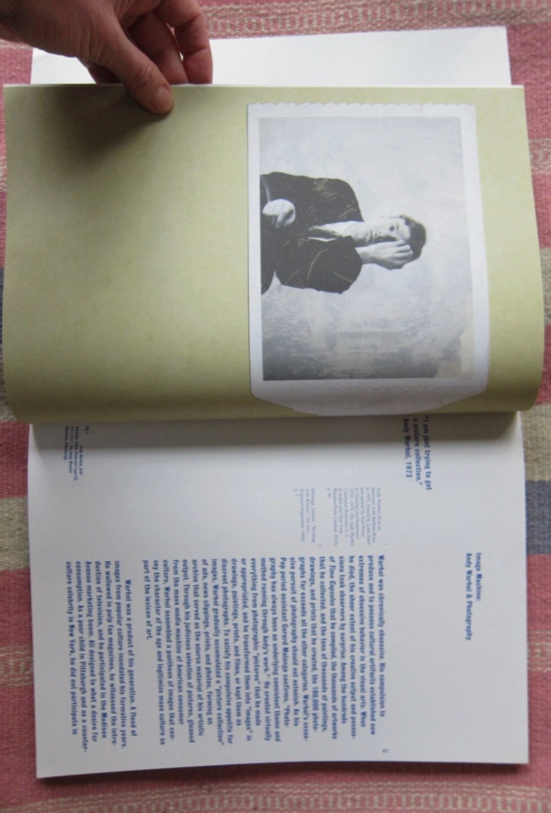 IMAGE MACHINE: ANDY WARHOL AND PHOTOGRAPHY By Joseph D. Ketner II~~ Very Good