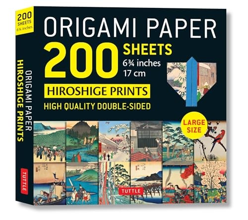 Origami Paper 200 sheets Hiroshige Prints 6 3/4″ (17 cm): Double Sided Origami S