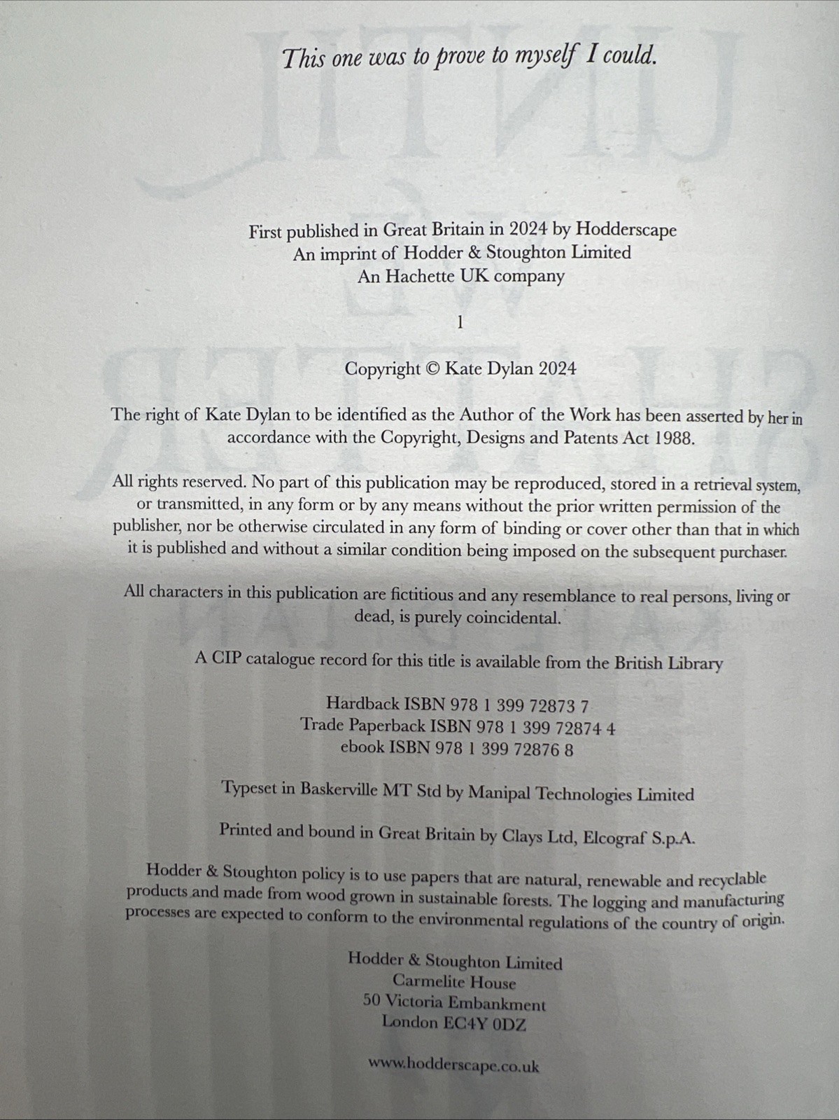 SIGNED! Until We Shatter by Kate Dylan (2024, Hodderscape) Special Edition HC