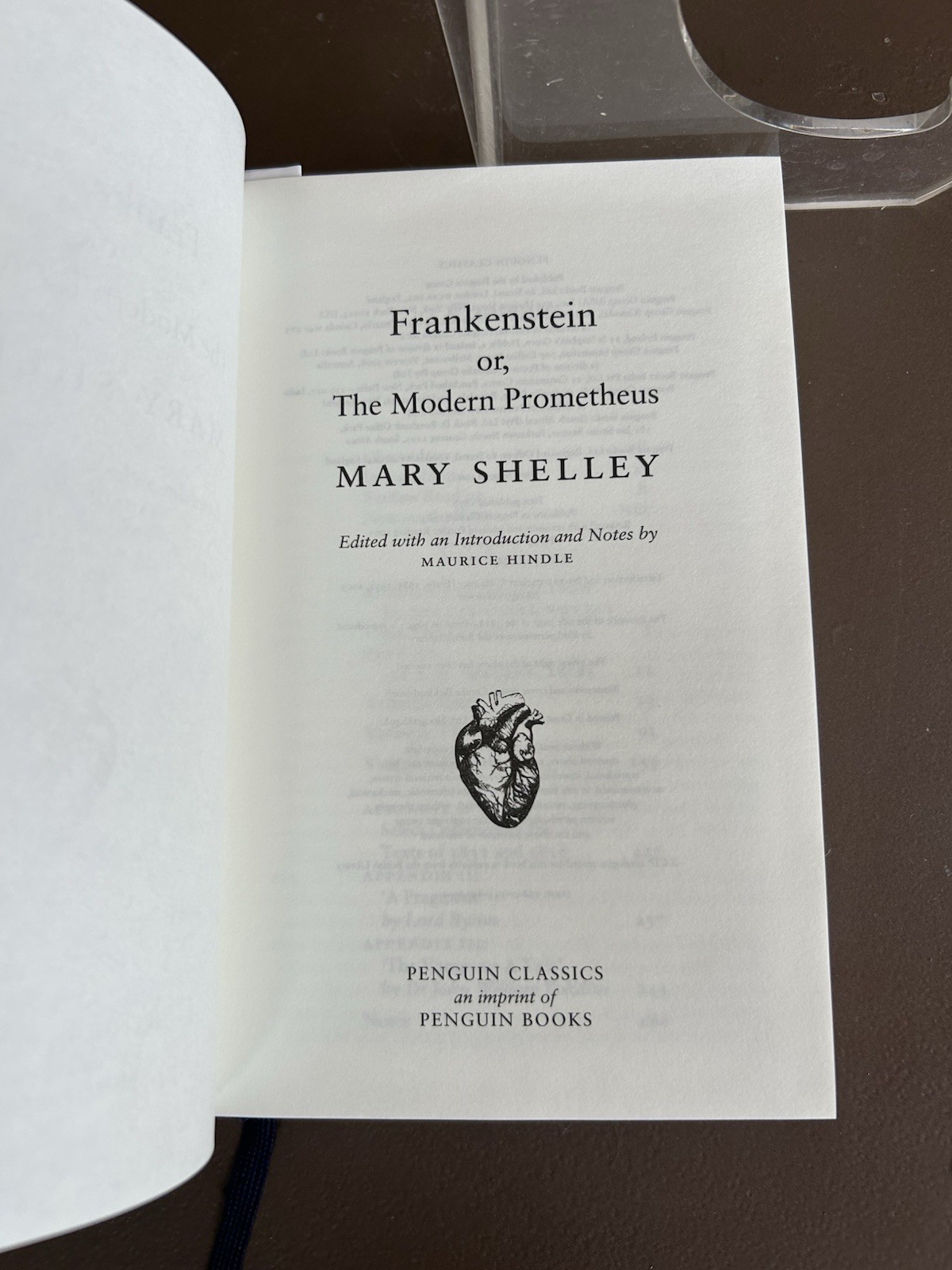 Frankenstein by Mary Shelley (Penguin Clothbound Classics) 2013 Hardback