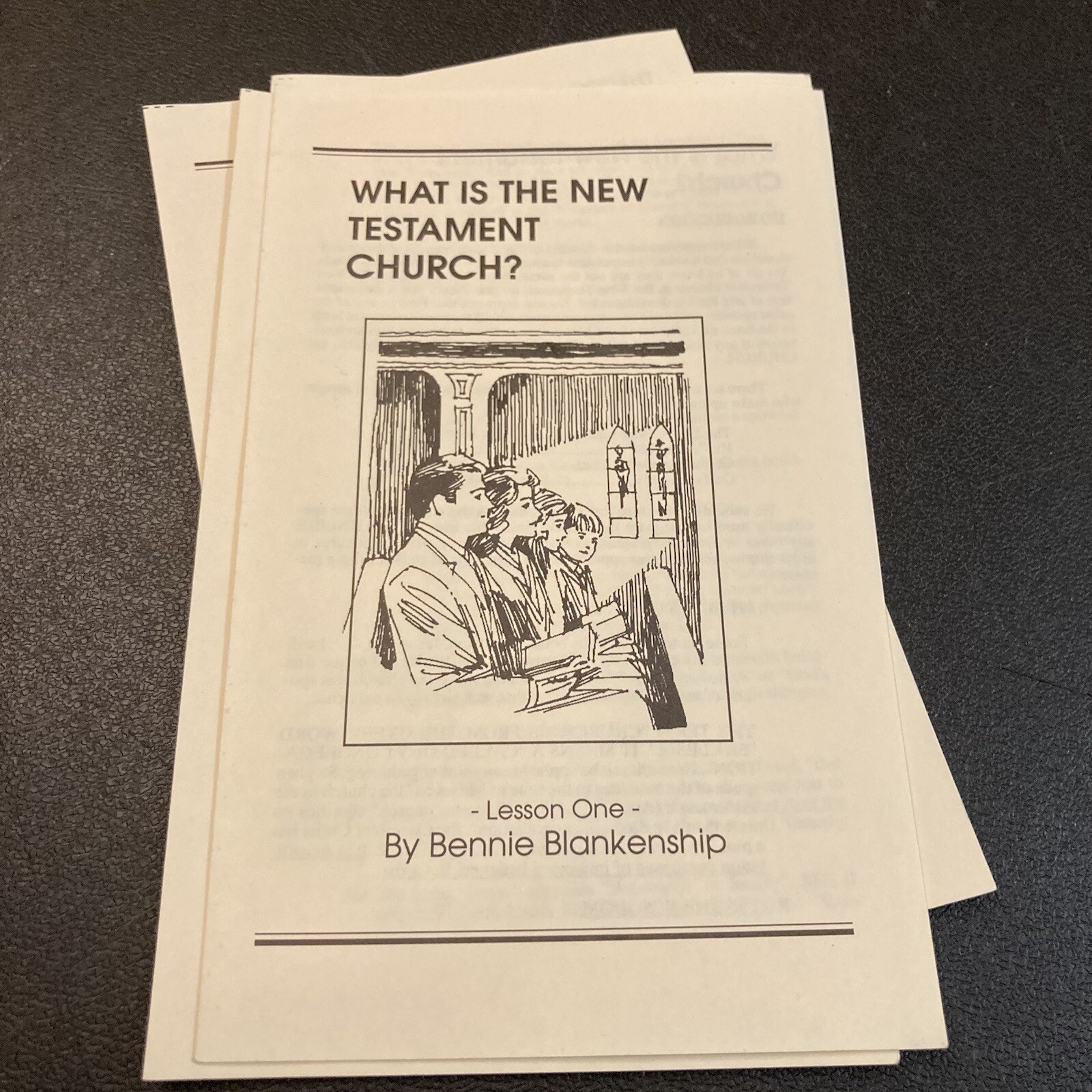 New Testament Church Nondenominational Christian Literature Blankenship Lessons