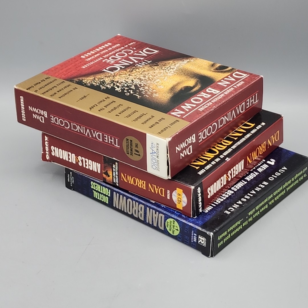 Dan Brown Audiobook Lot – 3 Books: Angels Demons, DaVinci Code, Digital Fortress