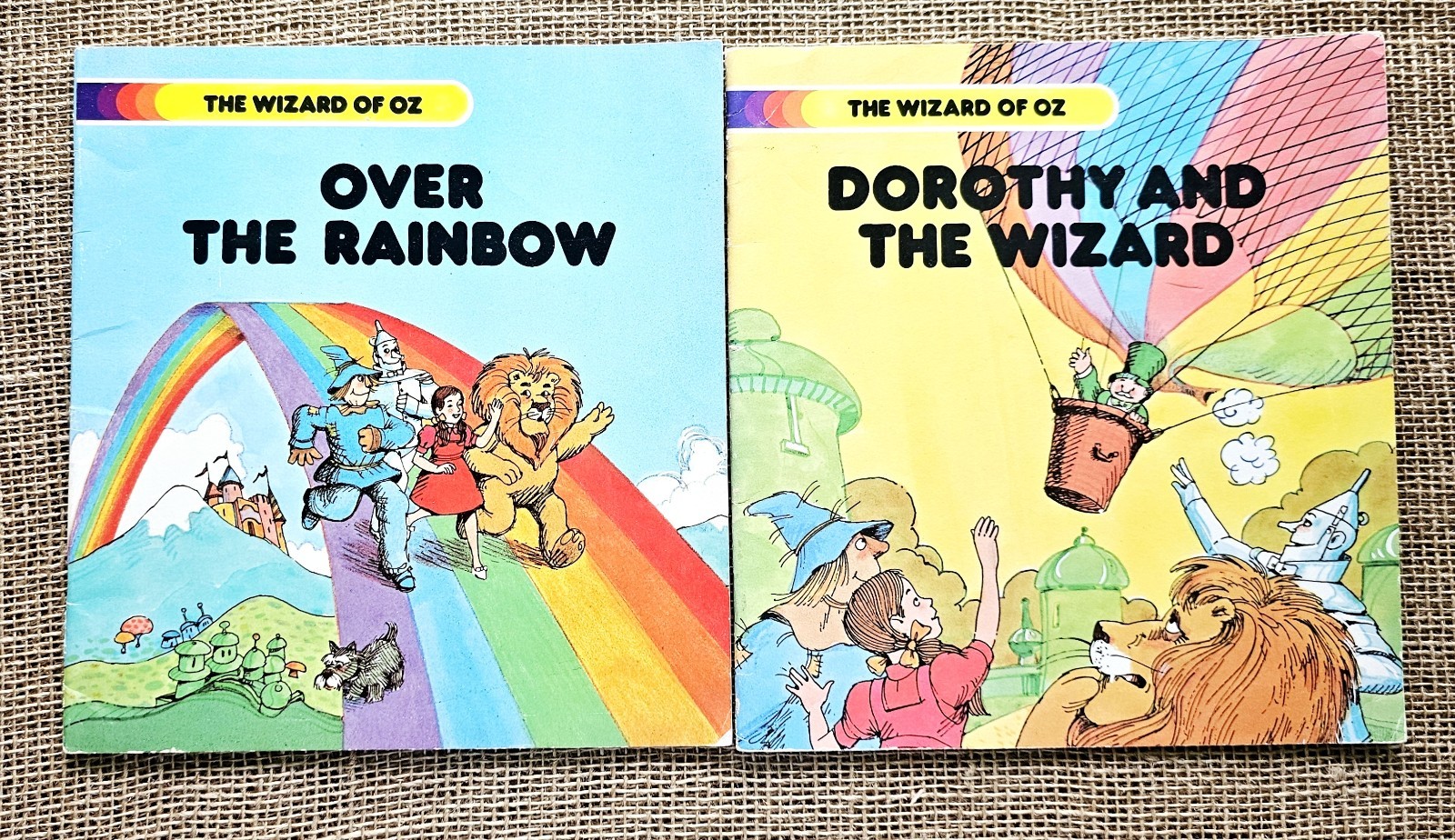 Vintage 1980 Lot Of 2 Wizard Of OZ PB Books Over The Rainbow & Dorothy