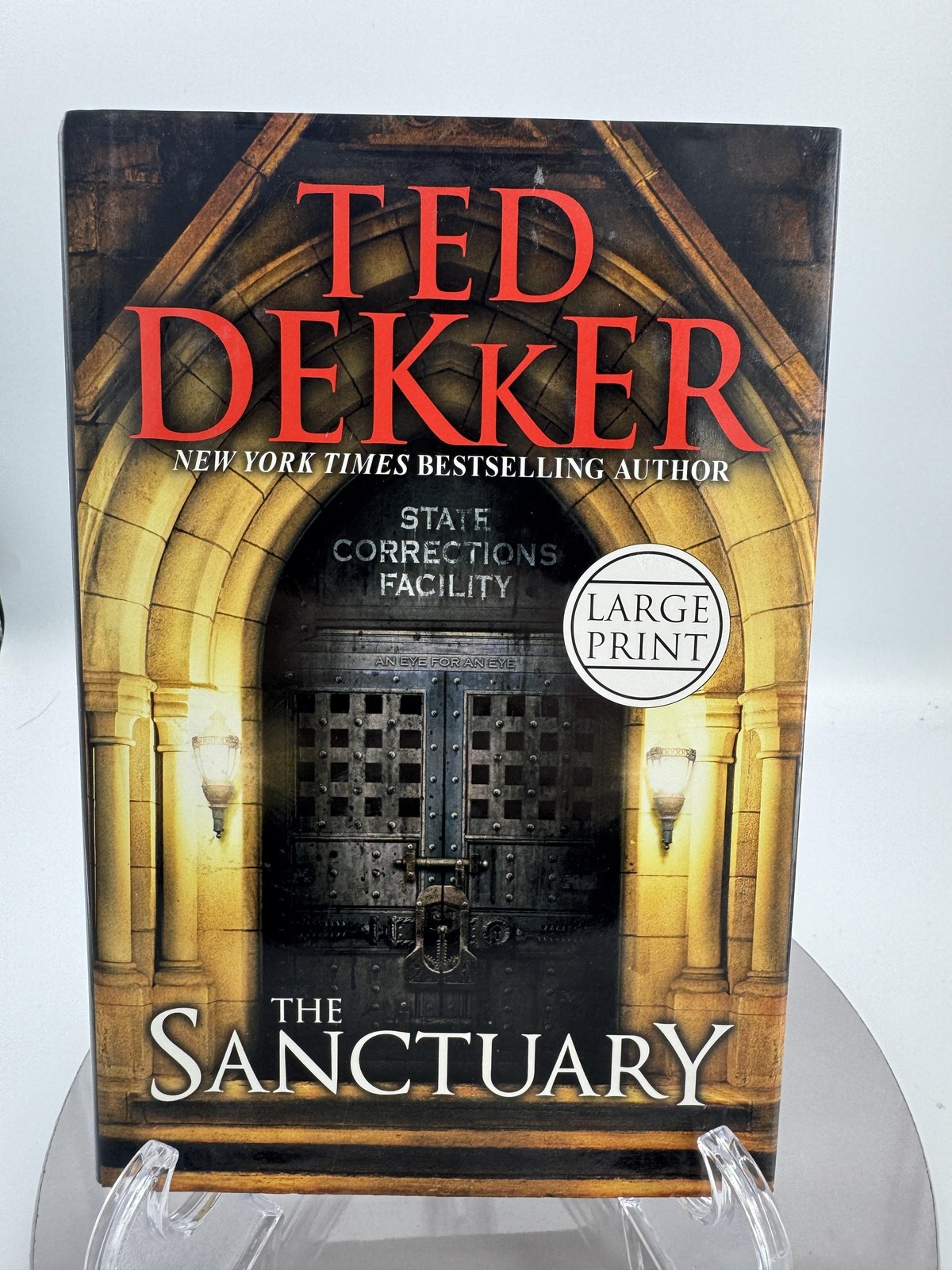 Ted Dekker Lot 2 Hardcover Books The Sanctuary Large Print + Priest’s Graveyard