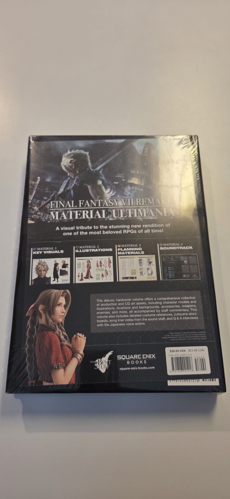 Final Fantasy VII Remake Material Ultimania ENGLISH Hardcover Art Works Book FF7