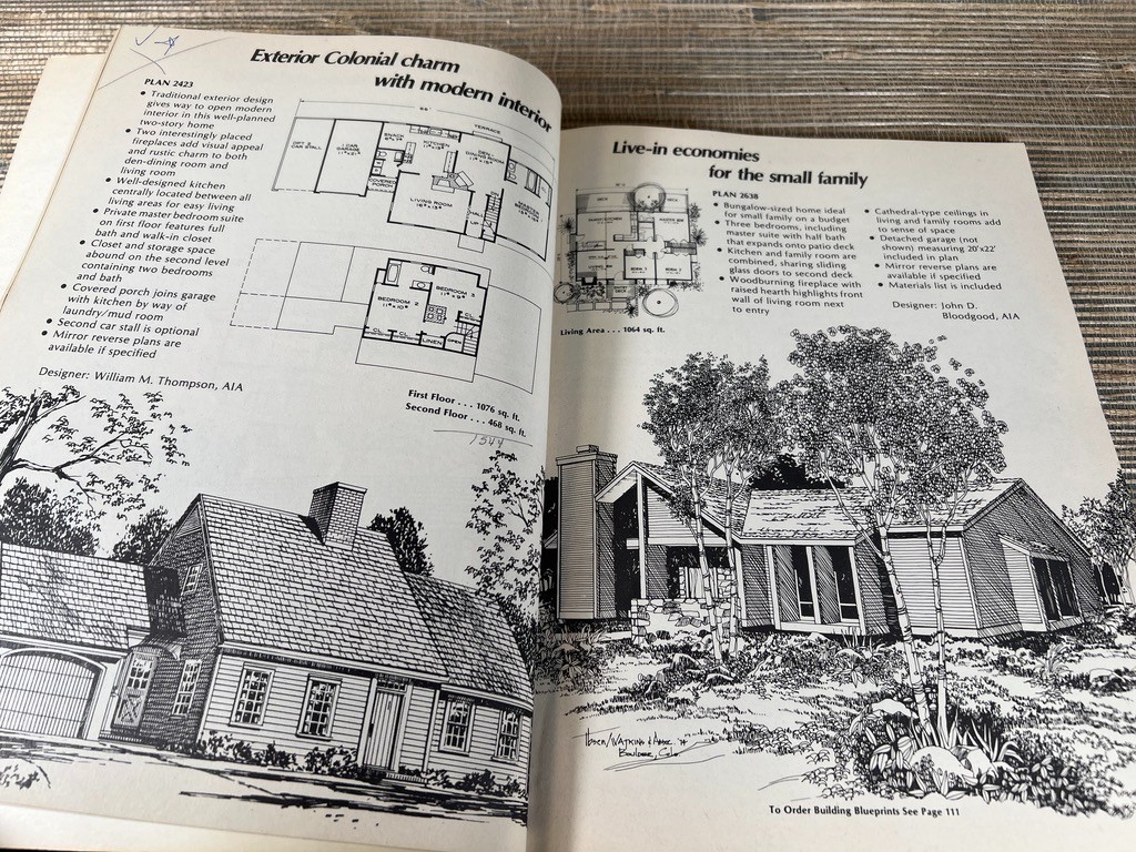 Small Home Plans A Bantam/Hudson Plan Book 1978 House Architecture Design