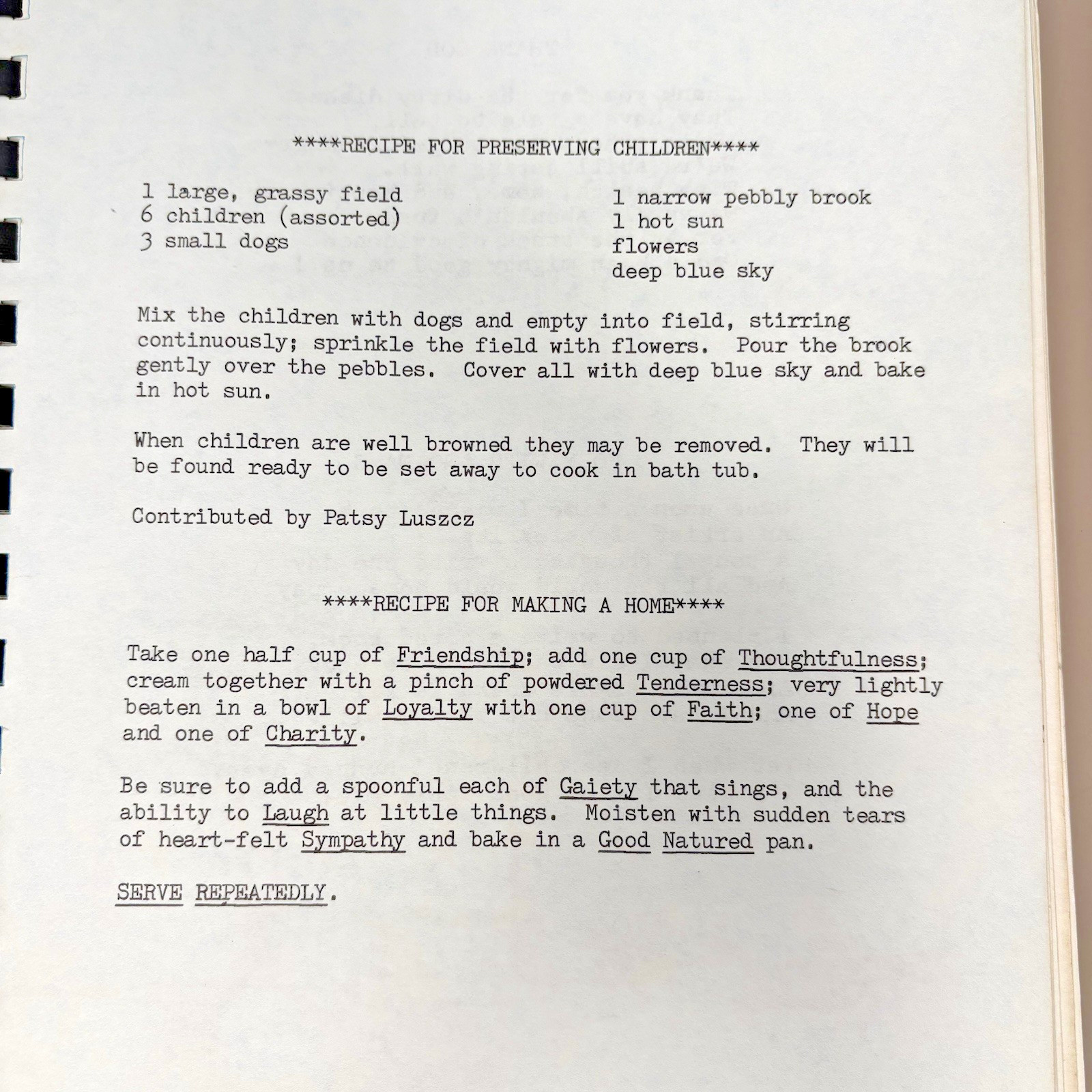 McConnell AFB, Kansas, Officers Wives Club Cookbook. 1980’s 136 Pages.