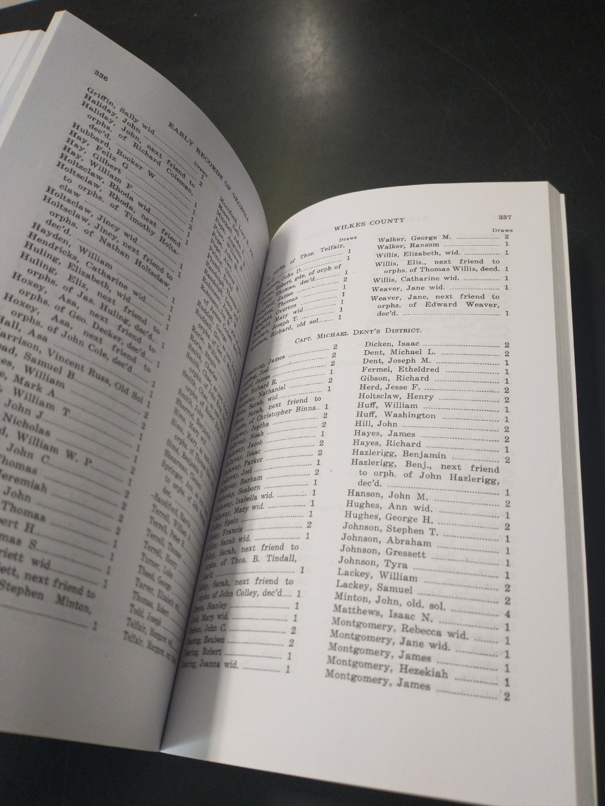 Early Records of Georgia Volume I 1 Wilkes County Grace Gillam Davidson 2011 pb
