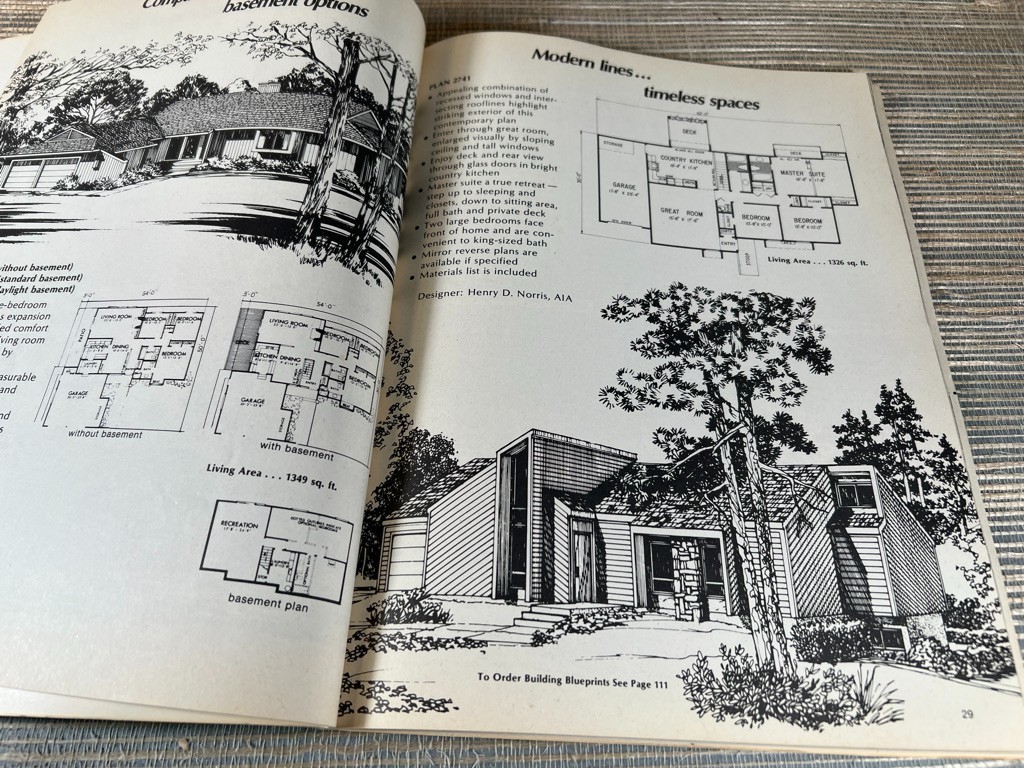 Small Home Plans A Bantam/Hudson Plan Book 1978 House Architecture Design