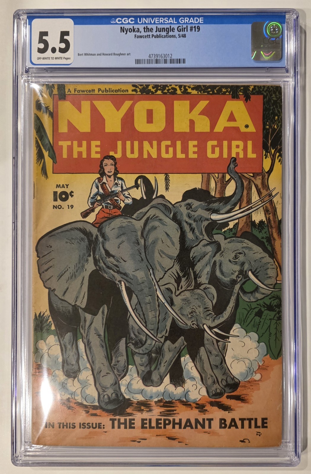 Nyoka The Jungle Girl #19 CGC 5.5 Fawcett Publications 1948 Vintage Comic Book