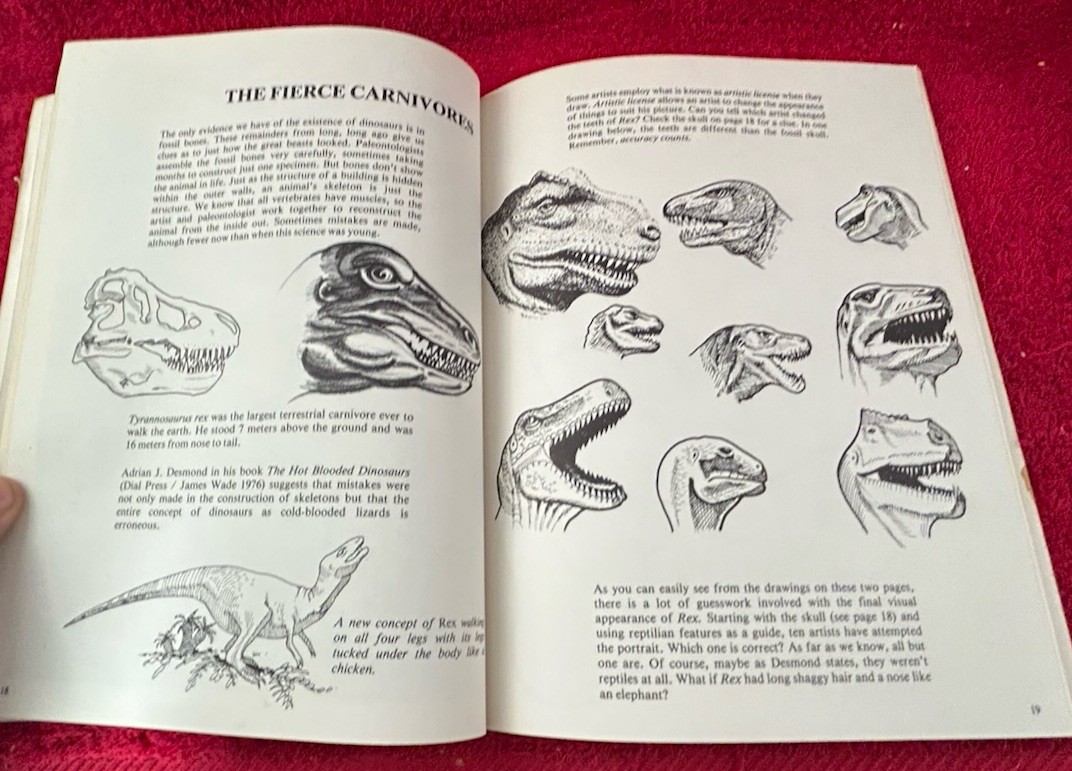HOW TO DRAW PREHISTORIC MONSTERS By Larry Evans 1979 trade paperback