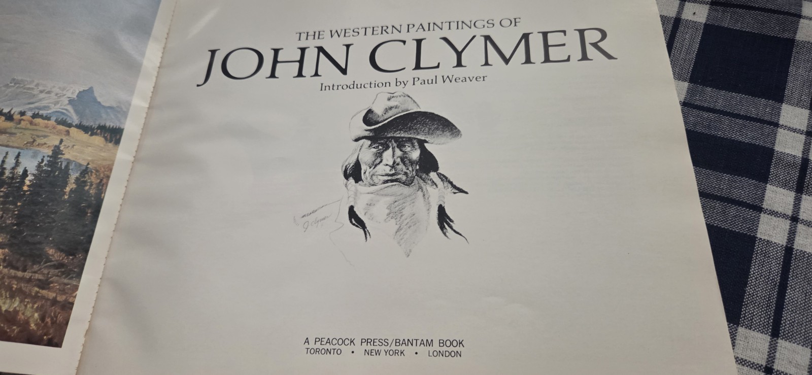 THE WESTERN PAINTINGS OF JOHN CLYMER FIRST EDITION GOOD CONDITION