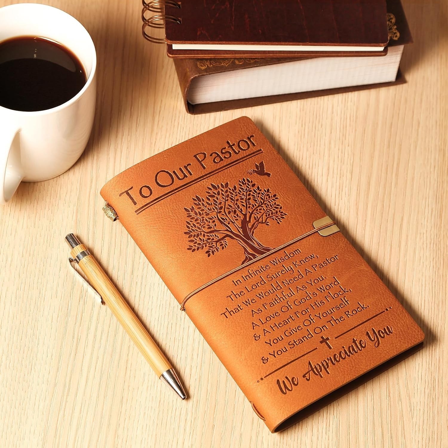Pastor Appreciation Gifts, Pastor Gifts for Men- 140 Pages Refillable Journal- T
