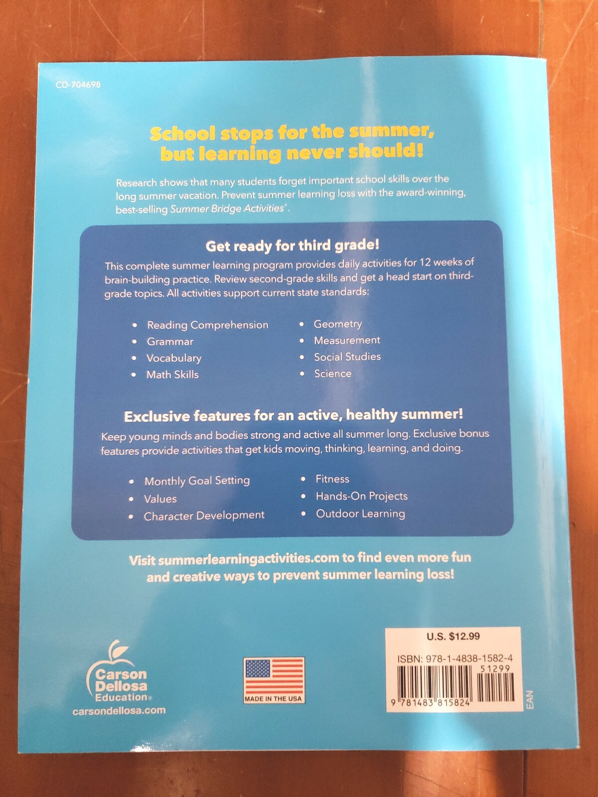 Summer Bridge Activities 2-3 Workbooks, Ages 7-8, All Subjects – NEW