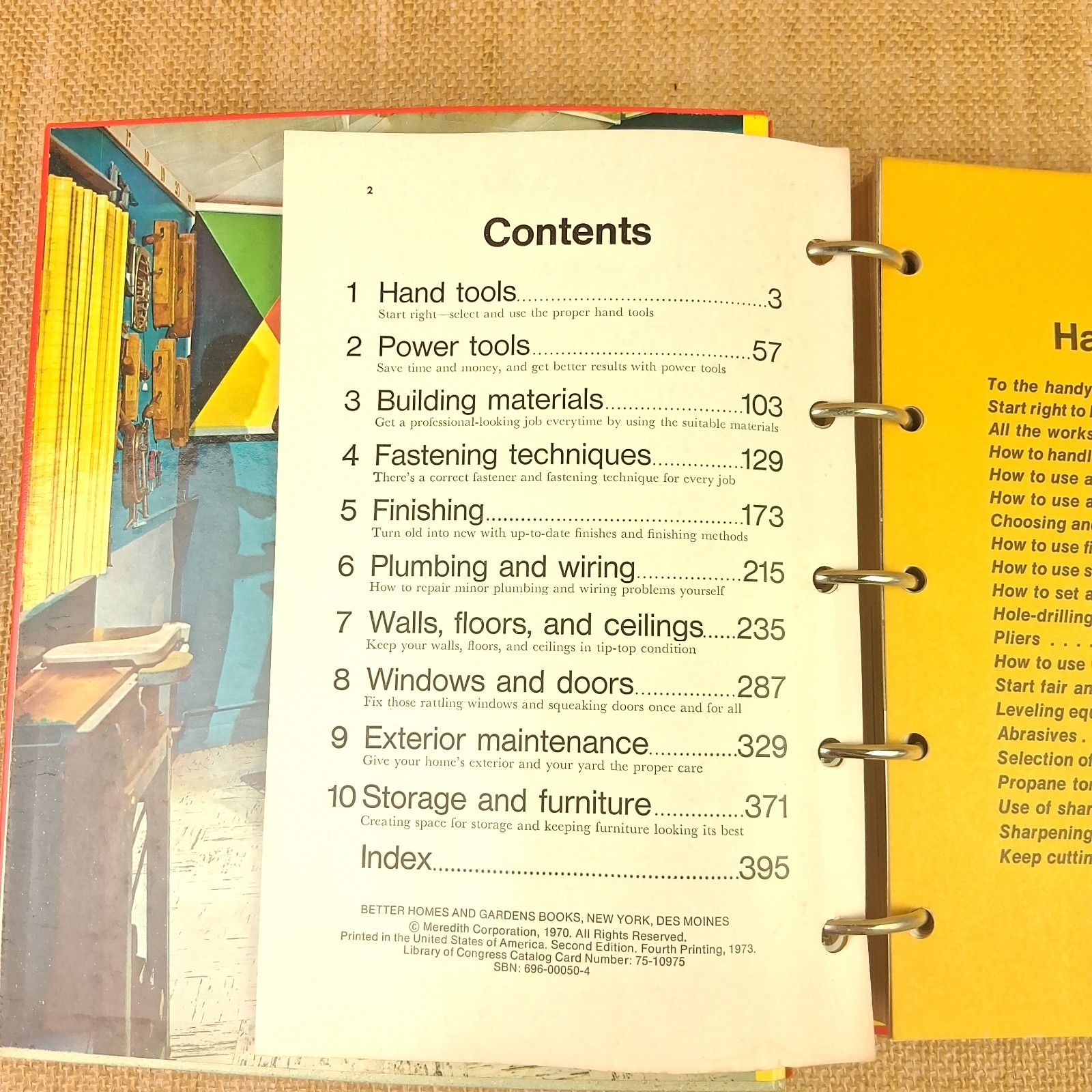 Better Homes and Gardens Handyman’s Book BH & G Books, Meredith Corp 1970)