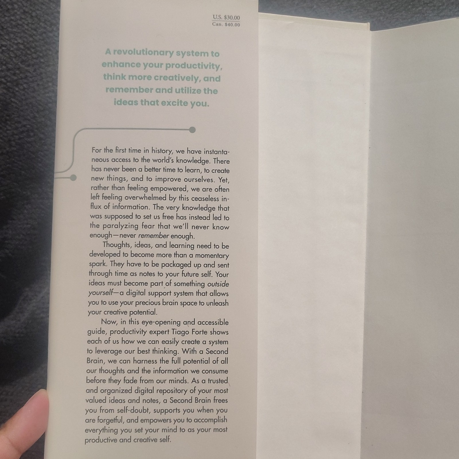 Building a Second Brain by Tiago Forte 2022 Hardcover, Atria Books, English