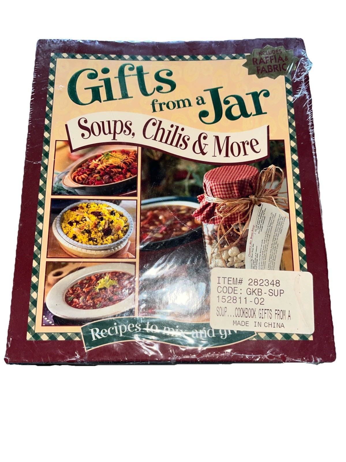 Gifts From A Jar Recipes To Mix And Give New In Package Cookbook Includes Raffia