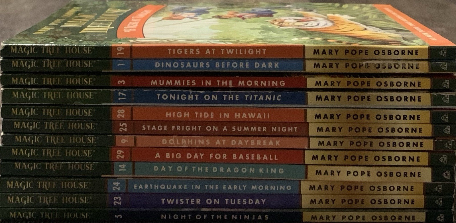 Lot Of 12: 1990s & 2000s Paperback Ed. Magic Tree House Books Set GOOD Condition