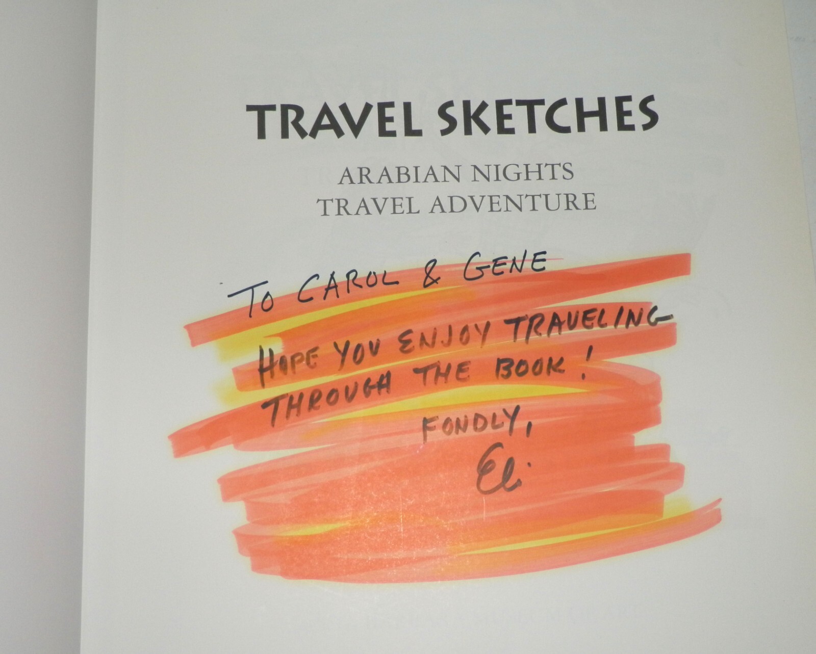 Eli Luria Arabian Nights Travel Adventure Sketches Signed with Original Art Work