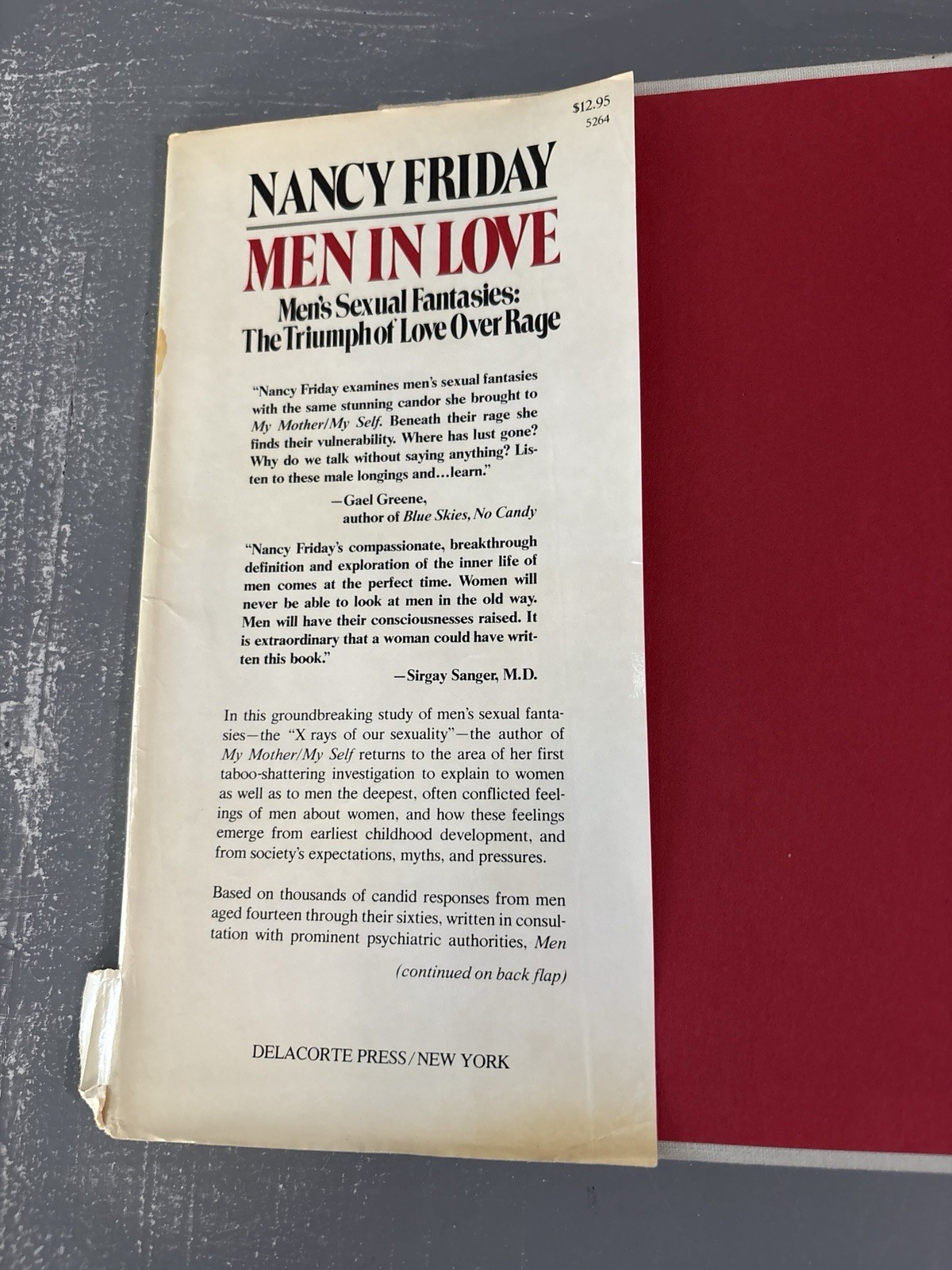 Men in Love Men’s Sexual Fantasies The Triumph of Love Over Rage by Nancy Friday