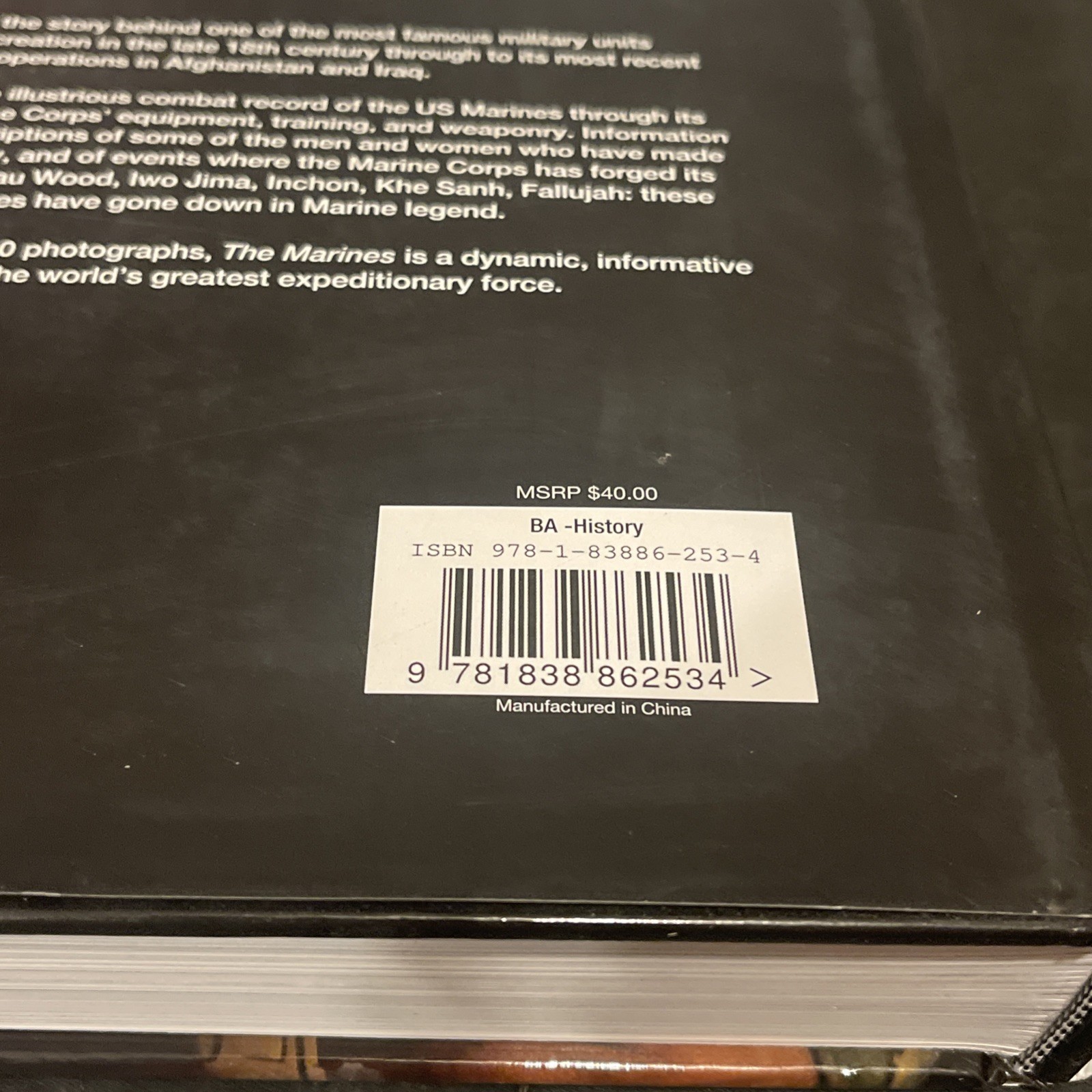 NEW – The Marines Hardcover Book – Chris McNab- Large (9.25×12) 384 Pages Unused