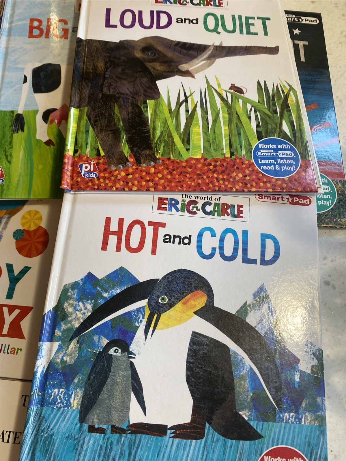 Eric Carle Books Lot 10 Big Small Quick Slow Hot Cold Birthday