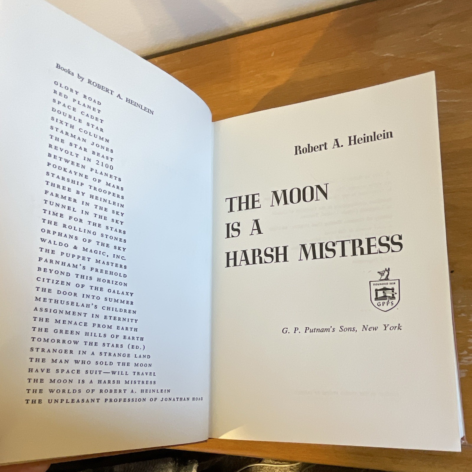 The Moon Is a Harsh Mistress by Robert A. Heinlein – 1966 HC 3rd Impression