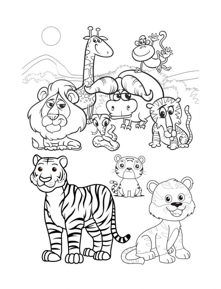 Best Big cats Coloring Book Save the Planet Series 108 Pages 8.5 x 11 All Ages