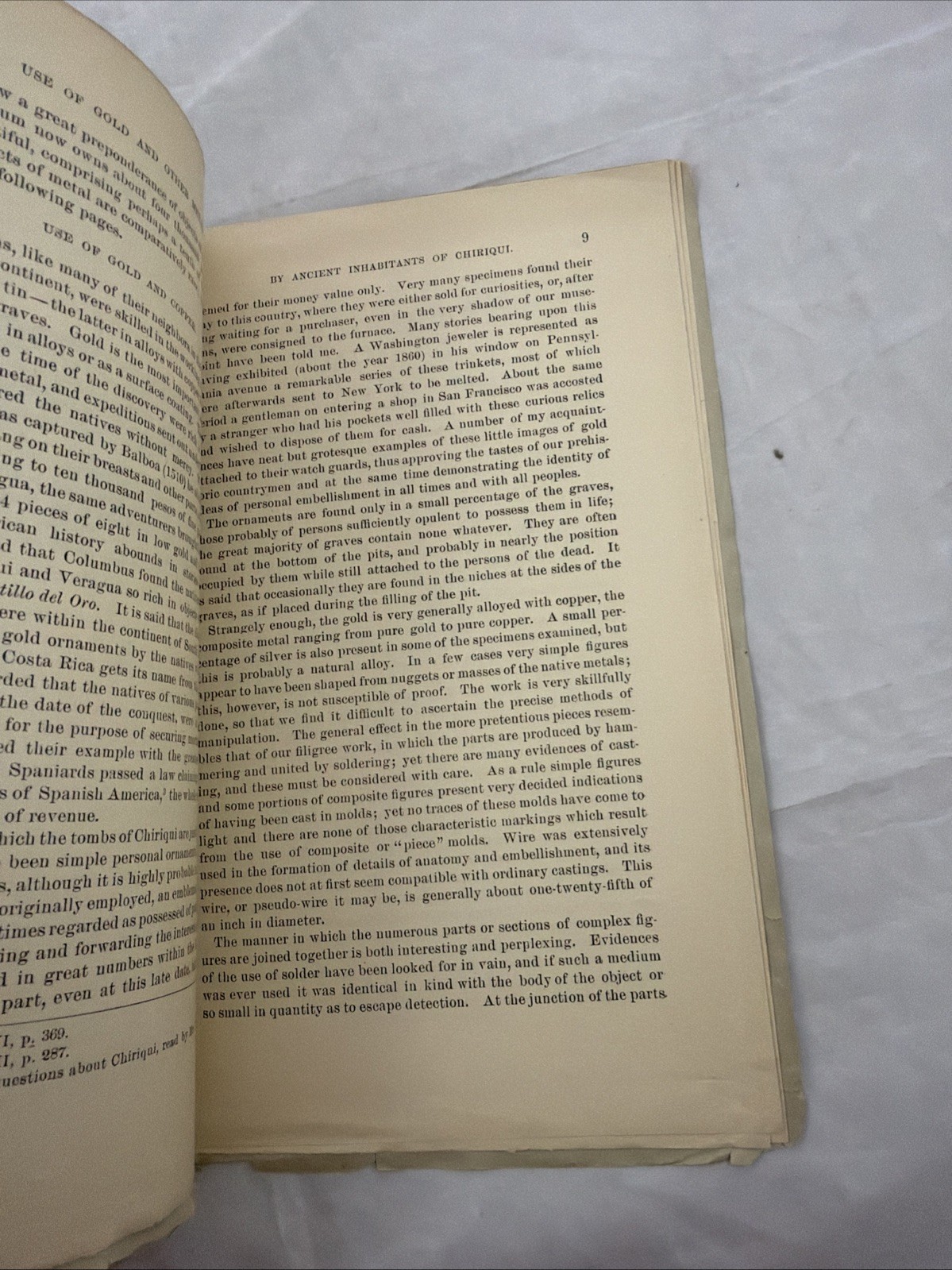 The Use of Gold & Other Metals Among the Ancient Inhabitants of Chiriqui Holmes