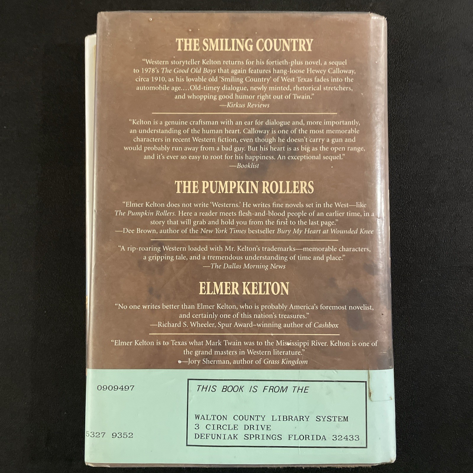 The Buckskin Line-Texas Rangers Book 1: Elmer Kelton FIRST EDITION-Library Copy