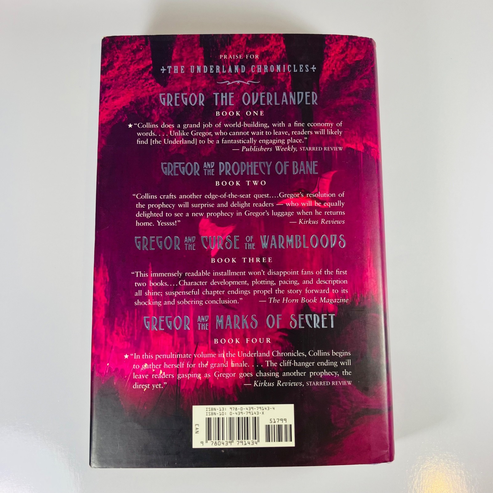 GREGOR And The CODE OF CLAW Book Five (5) Underland Chronicles Hardcover w/DJ