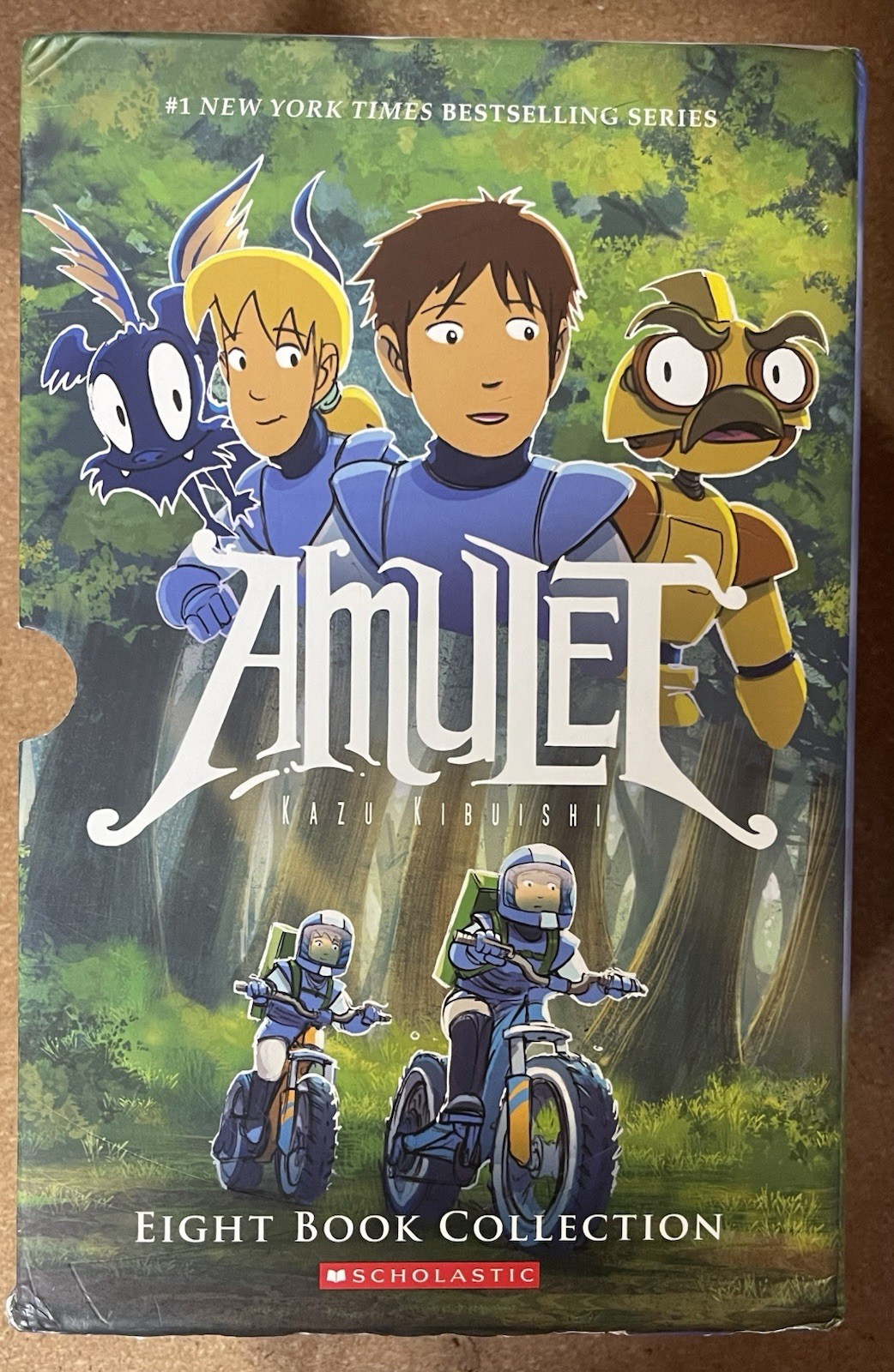 AMULET Kazu Kibuishi #1-8 Box Set Collection, Graphic Scholastic, 1st Edition