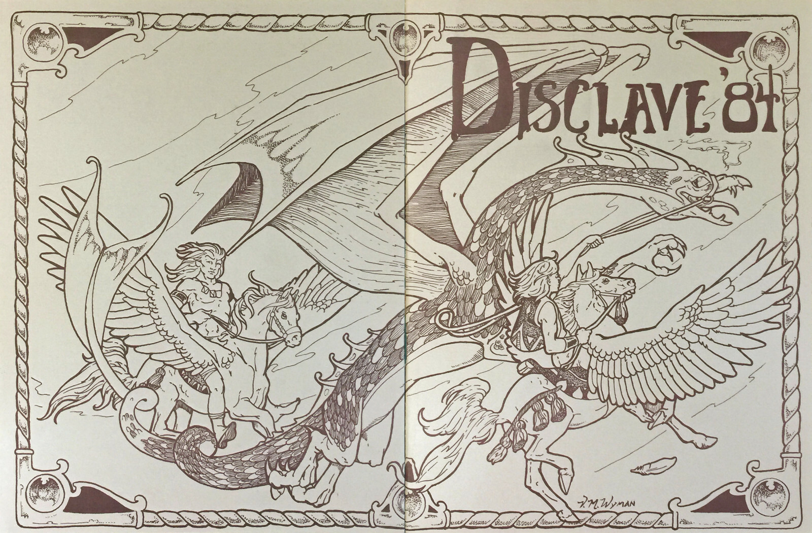 SCIENCE FICTION FANZINE DISCLAVE 1984 Sci-Fi Convention Connie Willis Paul Yurek