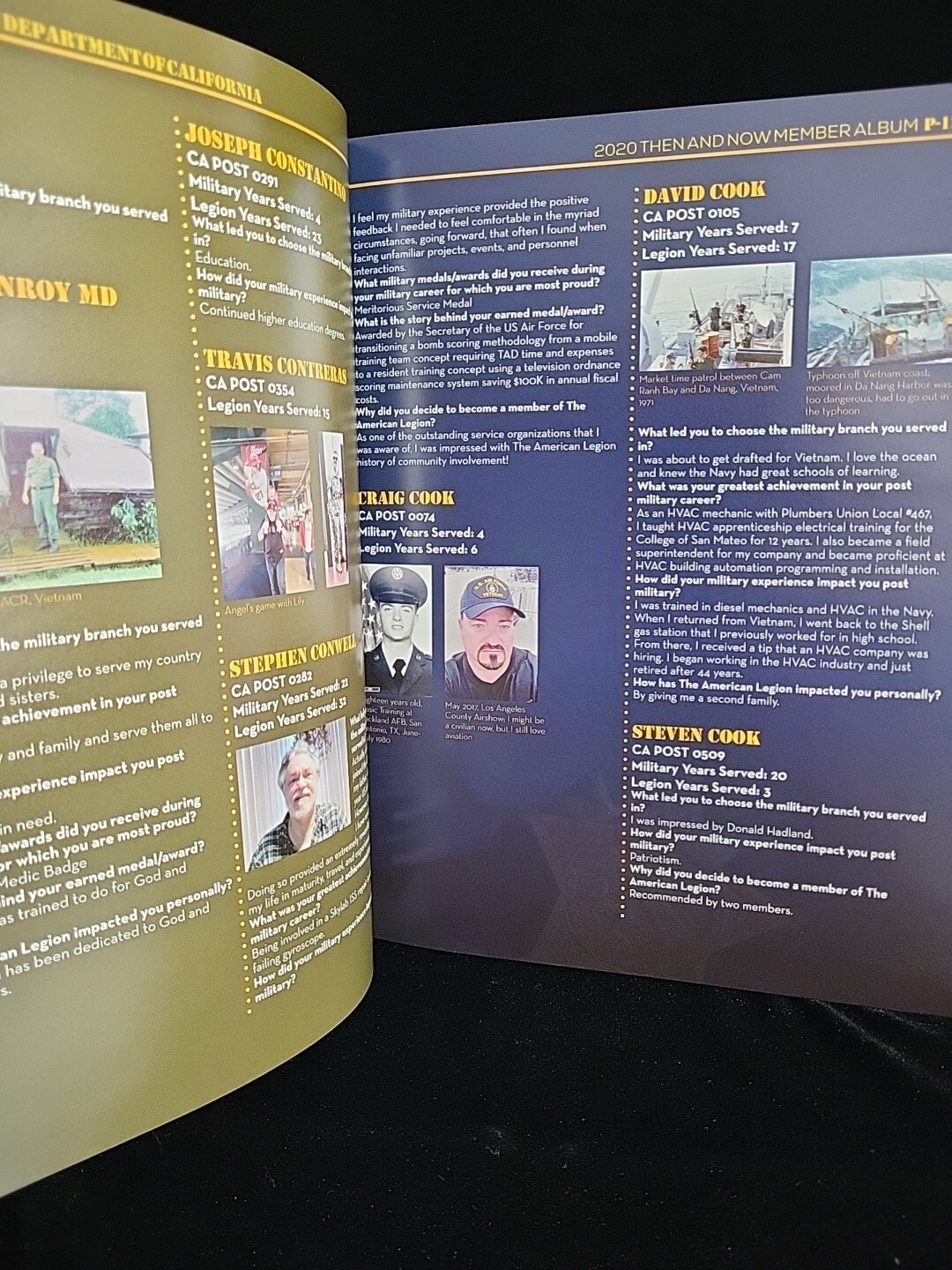 The American Legion Department Of California 2020 Then & Now Member Publication