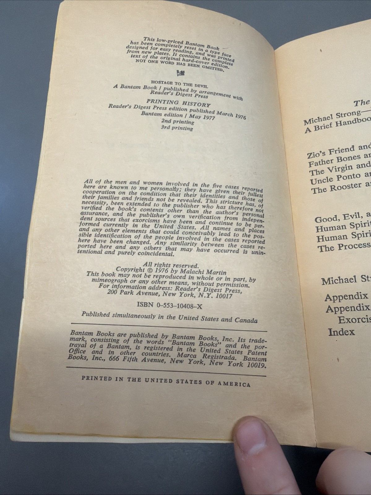 Vintage Hostage to the Devil by Malachi Martin Bo8